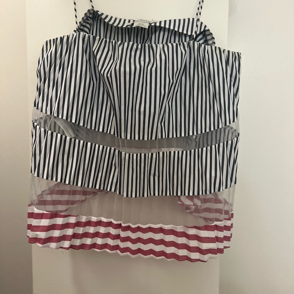 Fabulous sheer Club Monaco crop top